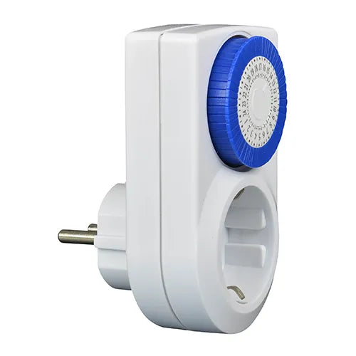 24-uurs tijdschakelklok stopcontact 30 minuten analoog VB Extend wit