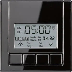 Display schakelklok Jung LS990 zwart